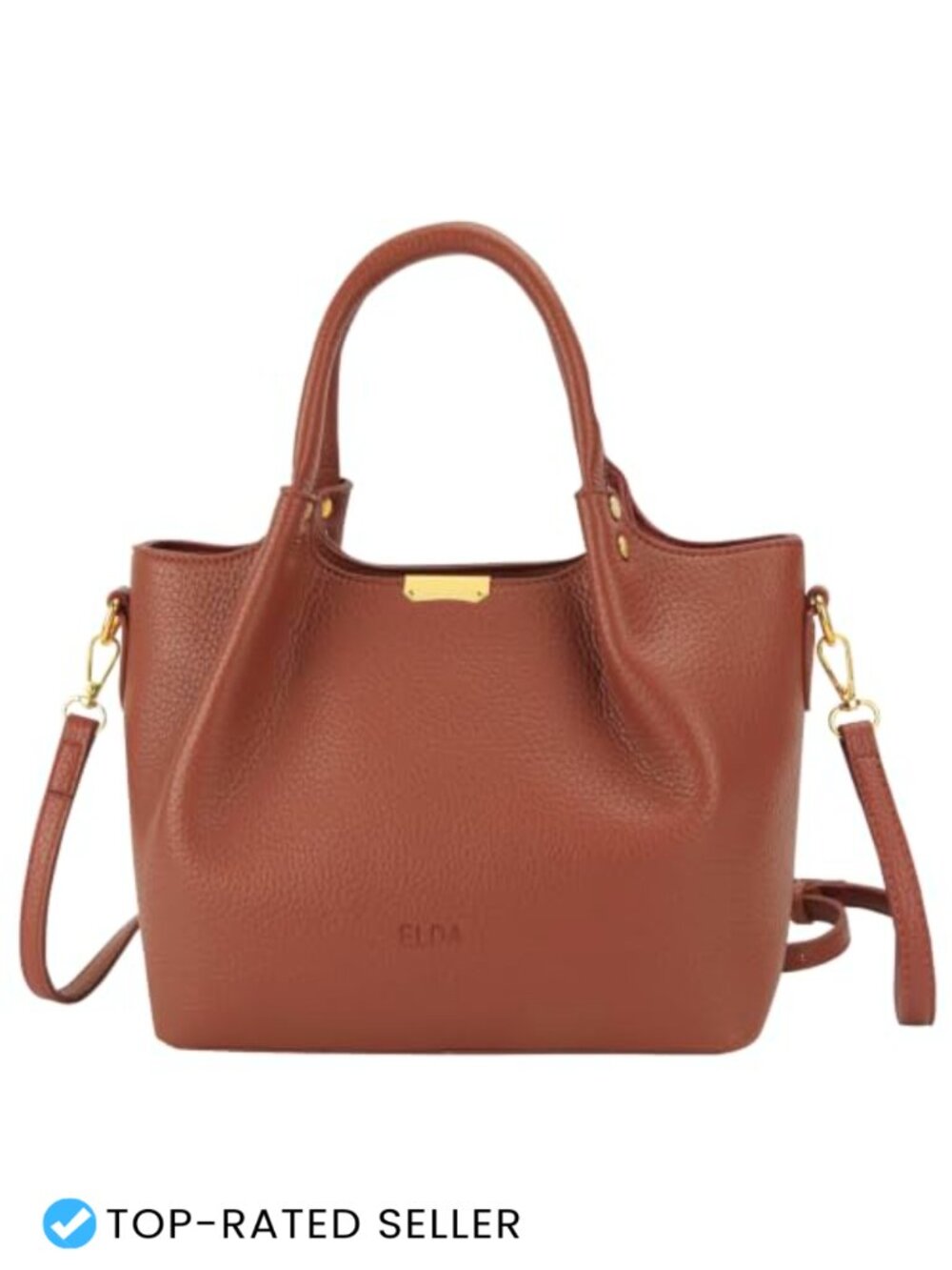 Vegan Leather Satchel Handbag Tote Shoulder Crossbody Bag Women's Purse